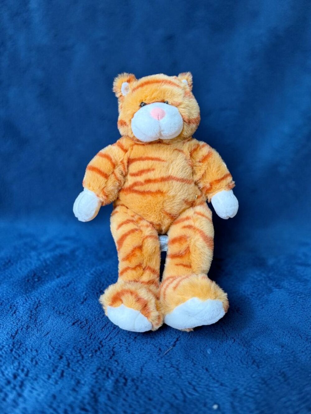 1998 Build A Bear Floppy Kitty Orange Stripe Tabby Cat 17" Retired Plush Vintage
